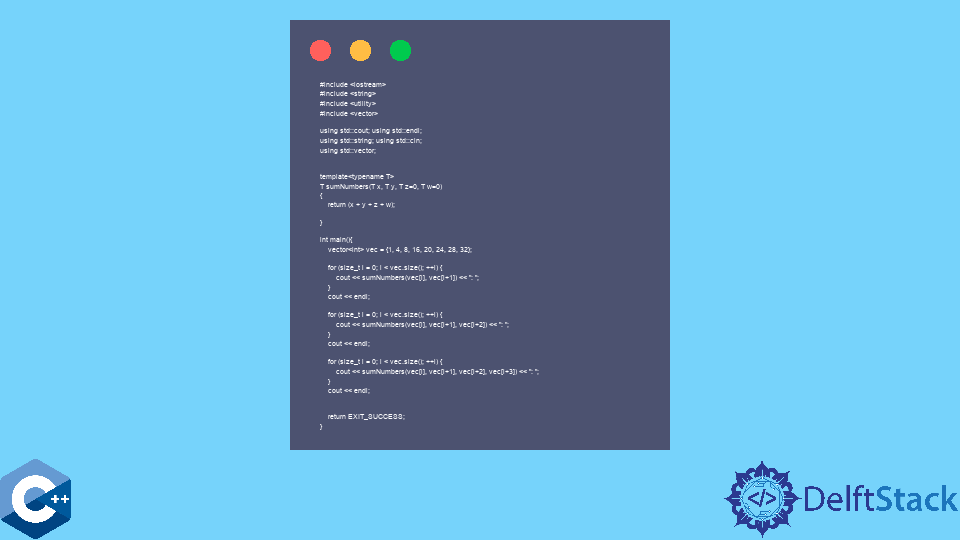 use-default-parameters-for-functions-in-c-delft-stack